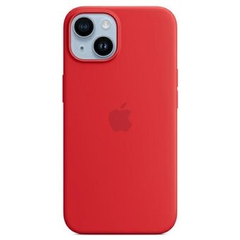 Apple MPT63ZM/A iPhone 14 Plus 6,7" MagSafe rød/rød silikonetui