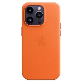 Apple MPPR3ZM/A iPhone 14 Pro Max 6,7" orange/orange læderetui MagSafe