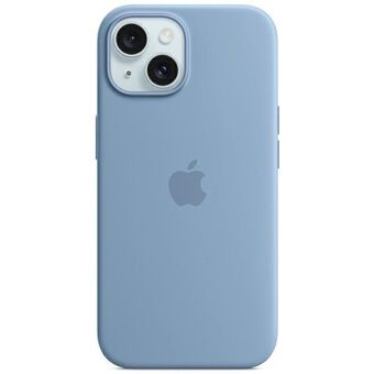 Etuiet Apple MT0Y3ZM/A iPhone 15 6.1" MagSafe zimowy błękit/winter blue Silicone Case