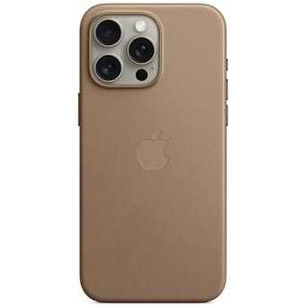 Etuiet Apple MT4W3ZM/A til iPhone 15 Pro Max 6.7" MagSafe i farven jasnobrązowy/taupe FineWoven Case.