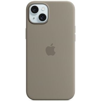 Etuiet Apple MT0Q3ZM/A til iPhone 15 6.1" MagSafe i blegebrun/lerfarvet silikone