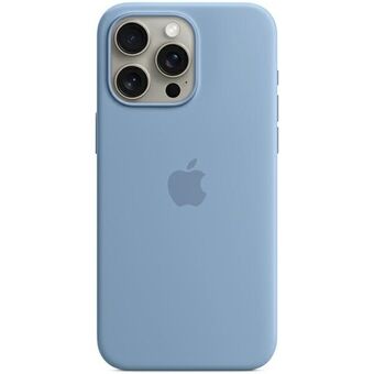Etuiet Apple MT1L3ZM/A til iPhone 15 Pro 6.1" MagSafe, vinterblå/sneglblå Silicone Case