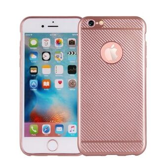 Carbon Fiber iPhone 7 cover i rosa guld / roseguld