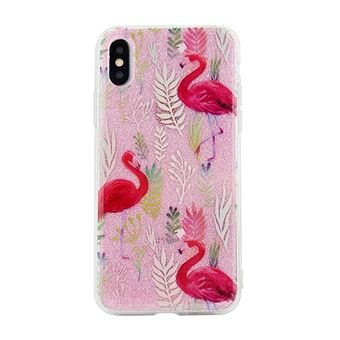 Etui mønster iPhone 5 / 5S / SE mønster 5 (flamingo pink)