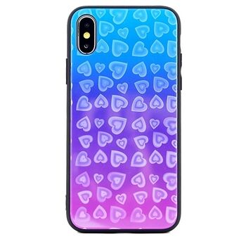 Hearts Glass iPhone 6 / 6S cover design 5 (blå)
