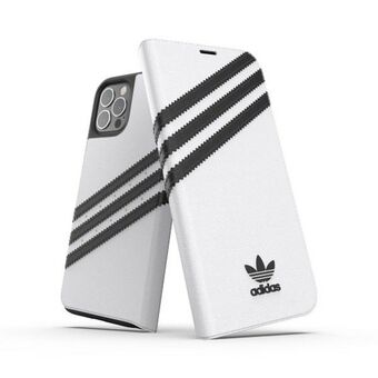 Adidas ELLER Booklet Case PU iPhone 12/12 Pro 6,1" hvid sort 42248