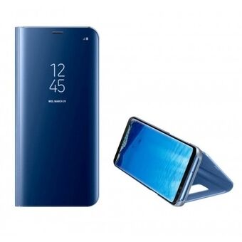 Clear View Case Samsung A02s A025 blå/blå