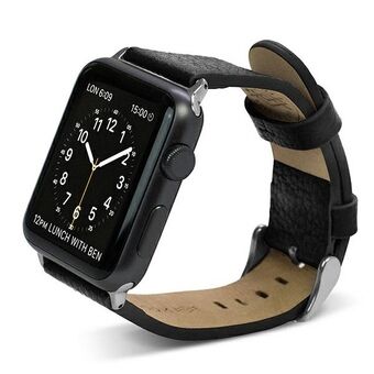 X-Doria Lux Apple Watch-rem 38 / 41mm sort / sort 23821