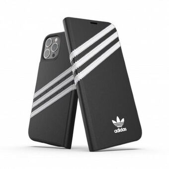 Adidas ELLER Booklet Case PU iPhone 12 Pro Max 6,7" sort-hvid 42246