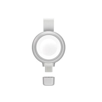 4smarts Induktiv oplader MFI Fast Charger til Apple Watch sølv/silver 541000