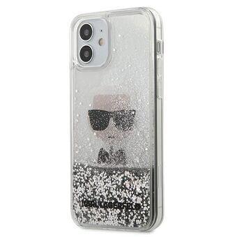 Karl Lagerfeld KLHCP12SGLIKSL iPhone 12 mini 5,4" sølv/silver hardcase Ikonik Liquid Glitter