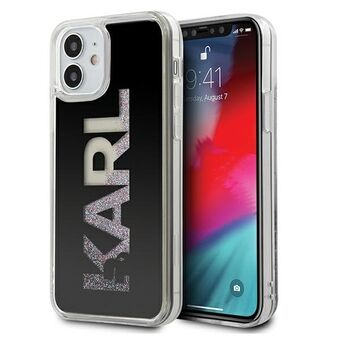 Karl Lagerfeld iPhone 12 Mini Sort Hardcase Karl Logo Glitter