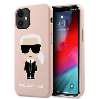 Karl Lagerfeld iPhone 12 Mini Hardcase Lys Pink Silikone Iconic