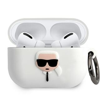 Karl Lagerfeld KLACAPSILGLWH AirPods Pro cover hvid / hvid Silikone Ikonik