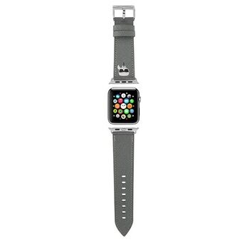 Karl Lagerfeld KLAWLOKHG Apple Watch Rem 42/44 / 45 mm sølv / sølv rem Saffiano Karl Heads