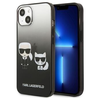 Karl Lagerfeld iPhone 13 Mini Hardcase Sort Gradient Ikonik Karl & Choupette