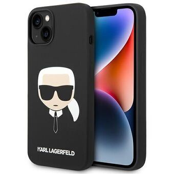 Karl Lagerfeld KLHMP14MSLKHBK iPhone 14 Plus 6,7" hardcase sort/sort Silikone Karl`s Head Magsafe