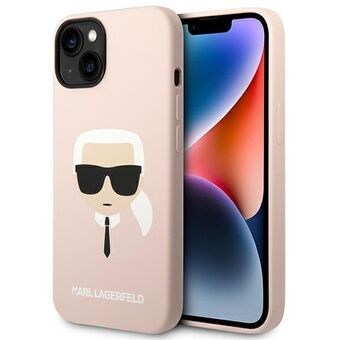 Karl Lagerfeld KLHMP14SSLKHLP iPhone 14 6.1" hardcase lys pink / lys pink Silikone Karl`s Head Magsafe