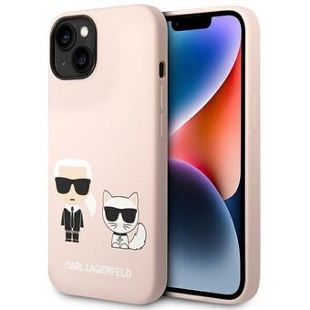 Karl Lagerfeld KLHMP14MSSKCI iPhone 14 Plus 6.7" hardcase lys pink / lys pink Silikone Karl & Choupette Magsafe