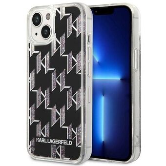 Karl Lagerfeld KLHCP14MLMNMK iPhone 14 Plus 6,7" hardcase sort/sort flydende glittermonogram