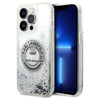 Karl Lagerfeld KLHCP14LLCRSGRS iPhone 14 Pro 6.1" sølv / sølv hardcase Liquid Glitter RSG