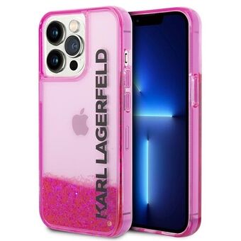 Karl Lagerfeld KLHCP14LLCKVF iPhone 14 Pro 6.1" pink/pink hardcase Liquid Glitter Elong