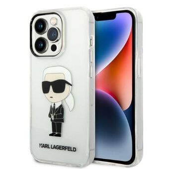 Karl Lagerfeld KLHCP14LHNIKTCT iPhone 14 Pro 6.1" gennemsigtig hardcase Ikonik Karl Lagerfeld