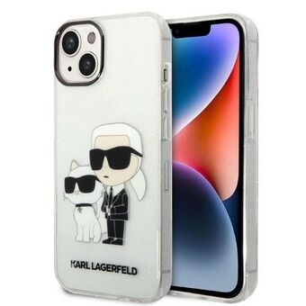 Karl Lagerfeld KLHCP14MHNKCTGT iPhone 14 Plus 6,7" gennemsigtig hardcase Gliter Karl&Choupette
