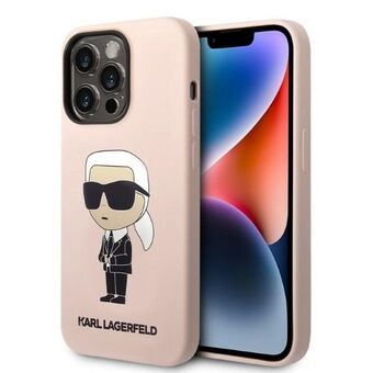 Karl Lagerfeld KLHMP14LSNIKBCP iPhone 14 Pro 6.1" hardcase pink/pink Silikone Ikonik Magsafe