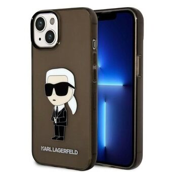 Karl Lagerfeld KLHCP14MHNIKTCK iPhone 14 Plus 6,7" sort/sort hardcase Ikonik Karl Lagerfeld