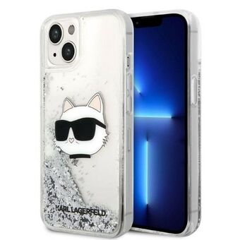 Karl Lagerfeld KLHCP14MLNHCCS iPhone 14 Plus 6.7" sølv/sølv hardcase Glitter Choupette Head