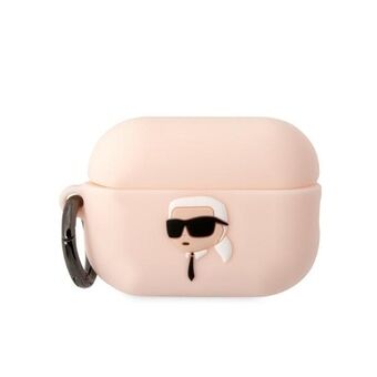 Karl Lagerfeld KLAP2RUNIKP AirPods Pro 2 cover pink/pink Silikone Karl Head 3D