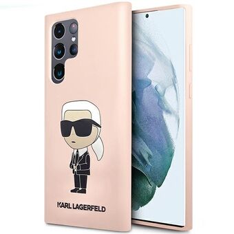 Karl Lagerfeld KLHCS23LSNIKBCP Sam S23 Ultra S918 hardcase pink/pink Silikone Ikonik