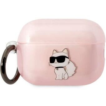 Karl Lagerfeld KLAP2HNCHTCP Airpods Pro 2 cover pink/pink Ikonik Choupette