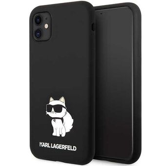 Karl Lagerfeld KLHCN61SNCHBCK iPhone 11/ XR hardcase sort/sort Silikone Choupette