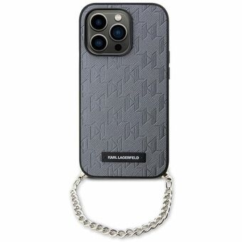 Karl Lagerfeld KLHCP14SSACKLHPG iPhone 14 6.1" sølv/sølv hardcase Saffiano Monogram Chain