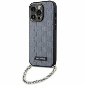 Karl Lagerfeld KLHCP14LSACKLHPG iPhone 14 Pro 6.1" sølv/sølv hardcase Saffiano Monogram Chain
