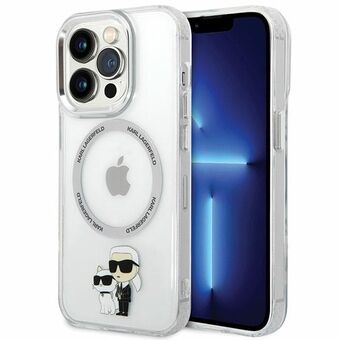 Karl Lagerfeld KLHMP13LHNKCIT iPhone 13 Pro 6.1" hardcase gennemsigtig Ikonisk Karl&Choupette Magsafe