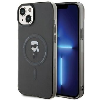 Karl Lagerfeld KLHMP15MHFCKNOK iPhone 15 Plus / 14 Plus 6.7" sort/hardcase IML Ikonik MagSafe