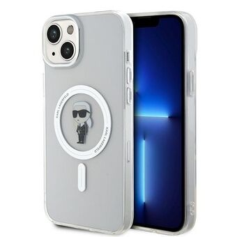 Karl Lagerfeld KLHMP15MHFCKNOT iPhone 15 Plus / 14 Plus 6.7" gennemsigtigt hårdt etui IML Ikonik MagSafe