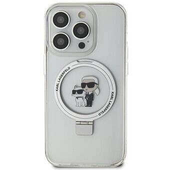 Karl Lagerfeld KLHMN61HMRSKCH iPhone 11 / Xr 6.1" hvid/hvid hardcase Ring Stand Karl&Choupettte MagSafe
