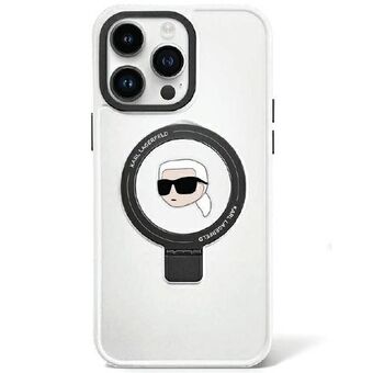 Karl Lagerfeld KLHMP15SHMRSKHH iPhone 15 6.1" hvid/hvidt hardcase Ring Stand Karl Head MagSafe