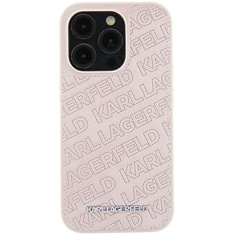 Karl Lagerfeld KLHCP15SPQKPMP iPhone 15 6.1" rosa/pink hardcase Quilted K mønster