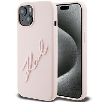 Karl Lagerfeld KLHCP15SSKSBMCP iPhone 15 6.1" rosa/pink hardcase Silicon Karl Script