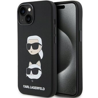 Karl Lagerfeld KLHCP15MSDHKCNK iPhone 15 Plus / 14 Plus 6.7" sort/sort silikone Karl&Choupette Head