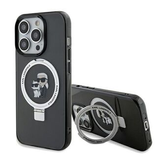 Karl Lagerfeld KLHMP13XHMRSKCK iPhone 13 Pro Max 6.7" sort hardcase Ring Stand Karl&Choupettte MagSafe