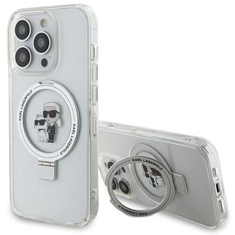 Karl Lagerfeld KLHMP13XHMRSKCH iPhone 13 Pro Max 6.7" hvid/hvid hardcase Ring Stand Karl&Choupettte MagSafe