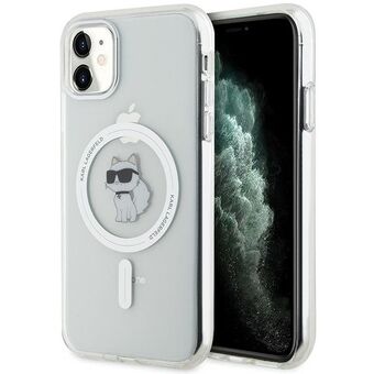 Karl Lagerfeld KLHMN61HFCCNOT iPhone 11 gennemsigtig hardcase IML Choupette med MagSafe.