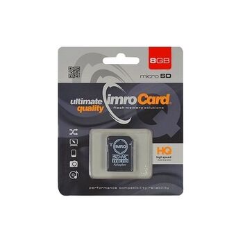 MicroSD hukommelseskort 8GB Imro + adp