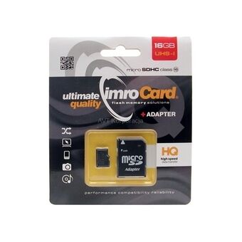 16GB Imro + adp 10C microSD hukommelseskort